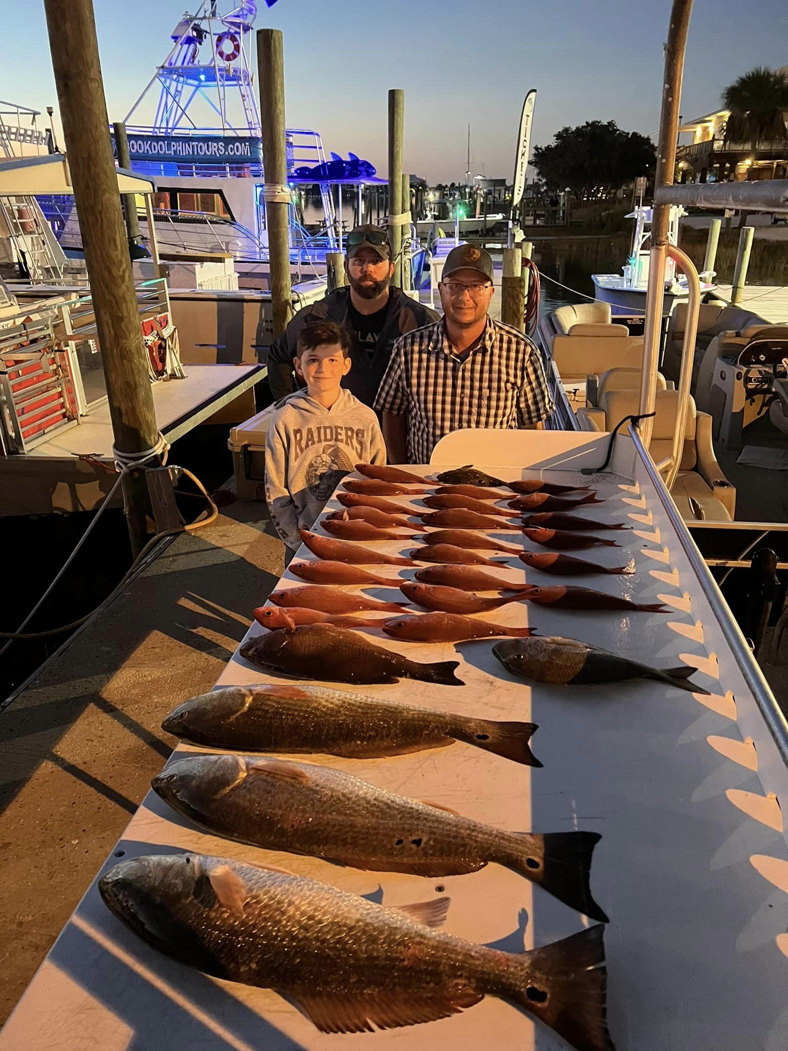 4 anglers fishing at Pensacola Beach
