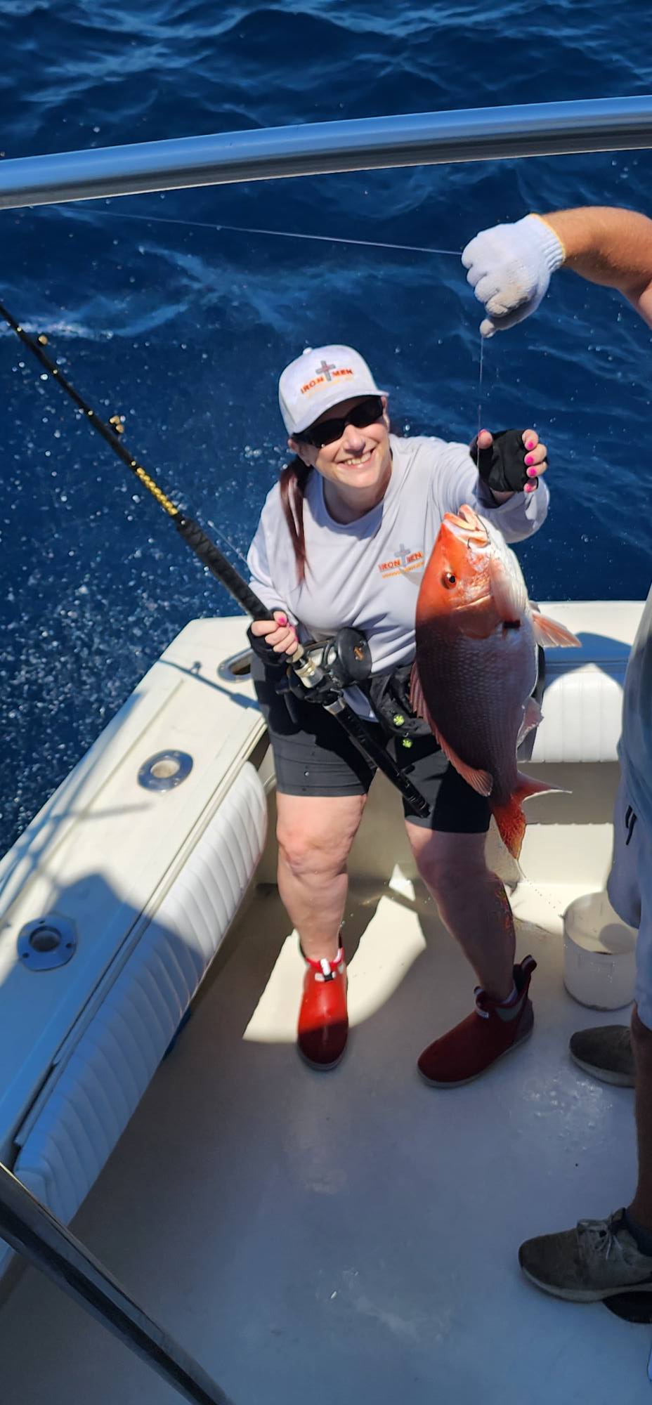 Red snapper caught while fishing in Gulf Shores AL