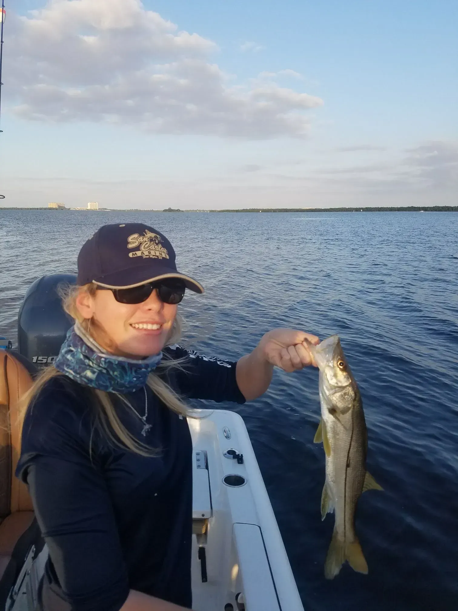 A snook fish being caught while fishing in FL
