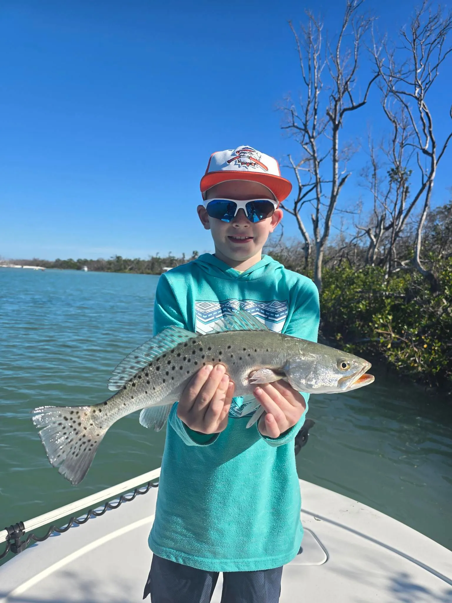 Spotted Weakfish, 23 inches, caught while fishing in Fort Myers
