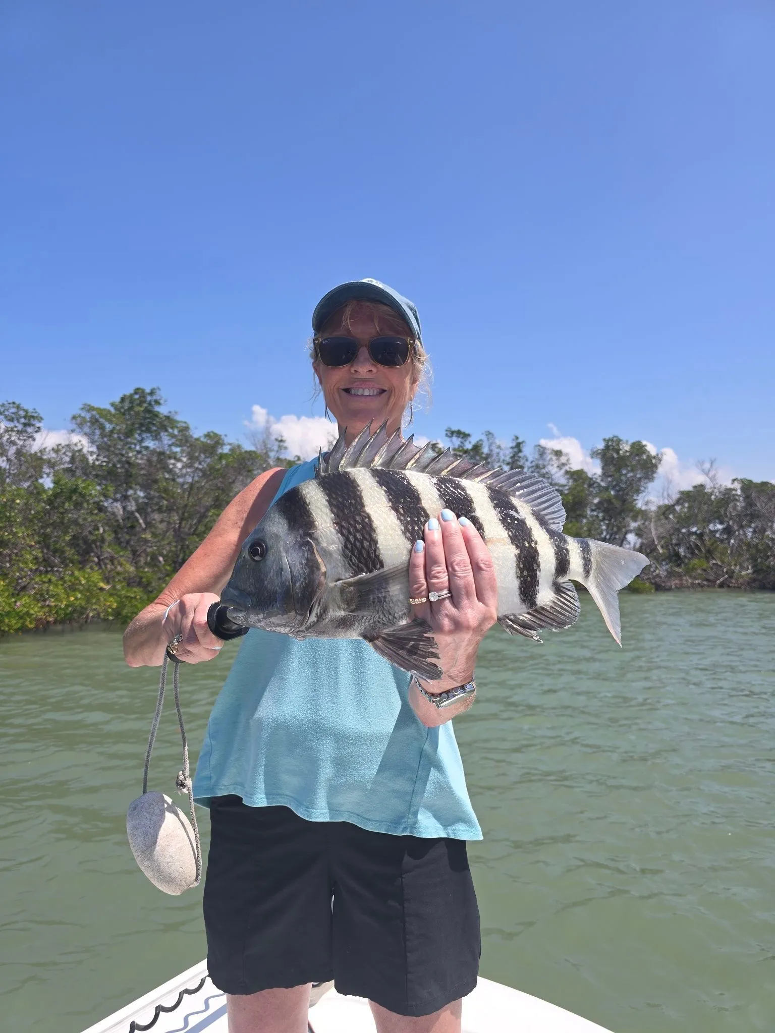 Sheepshead fish caught while fishing in FL