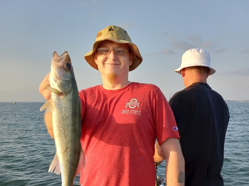 Walleye fish caught during fishing trip in OH