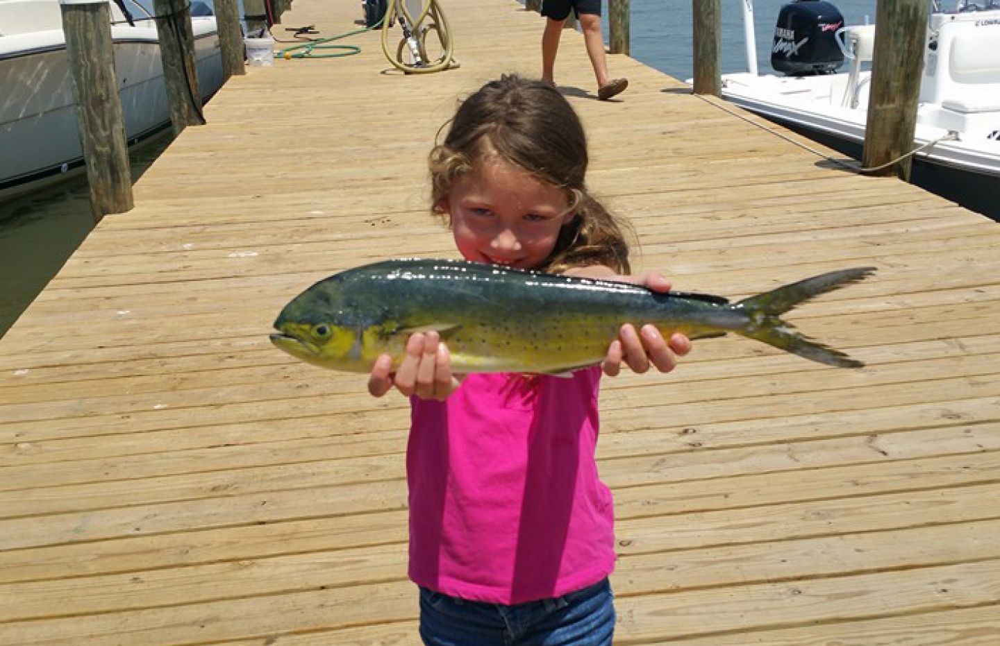 Angler fishing at Dauphin Island
