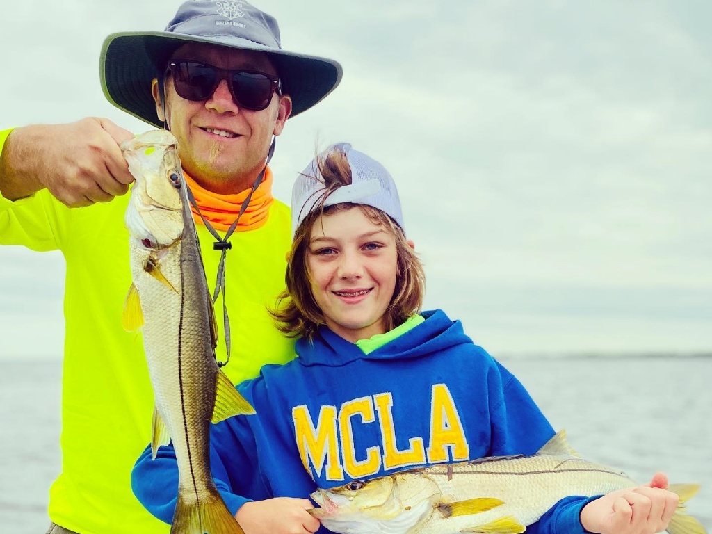 Two snook fish caught in Punta Gorda