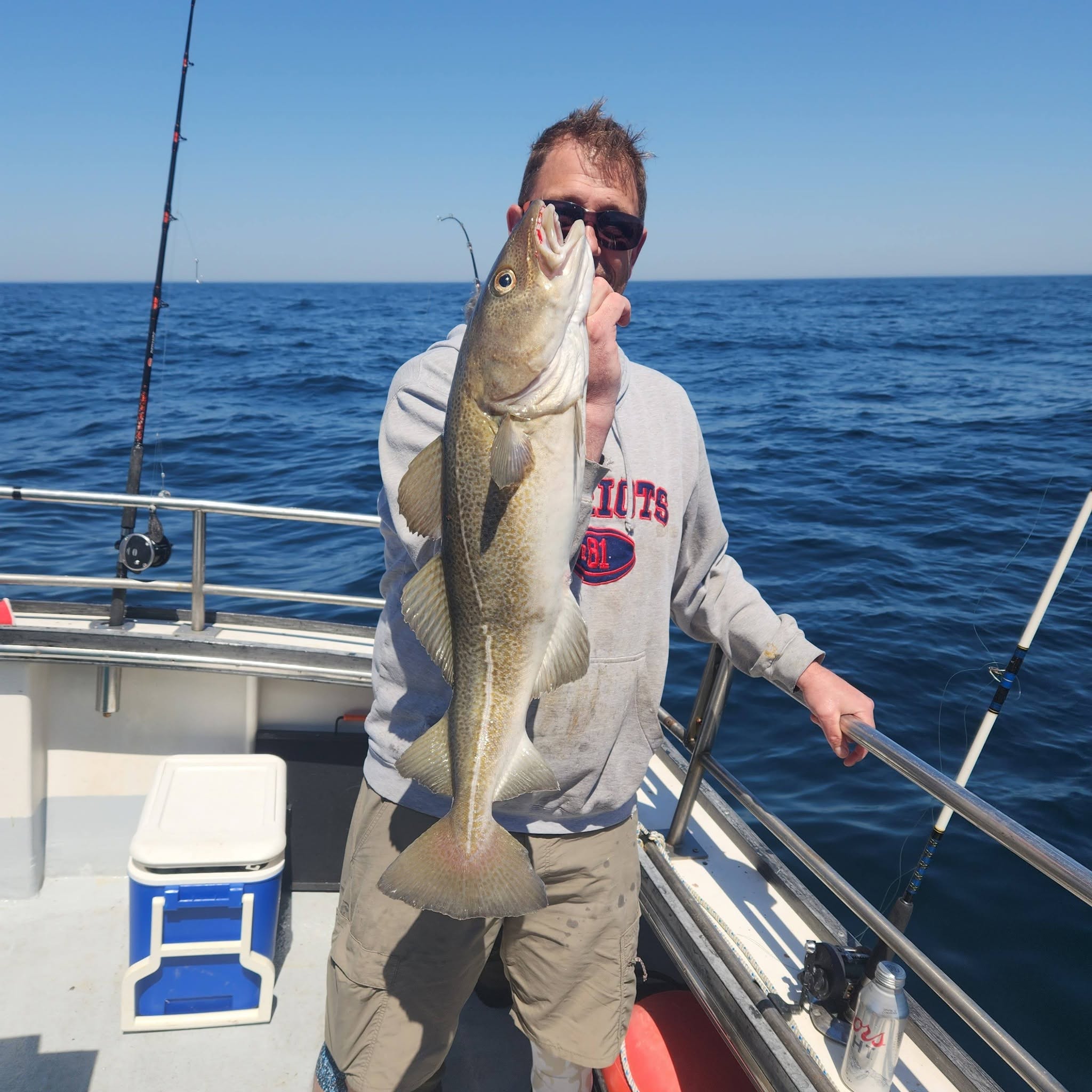 Atlantic cod caught while fishing in Rye NH waters