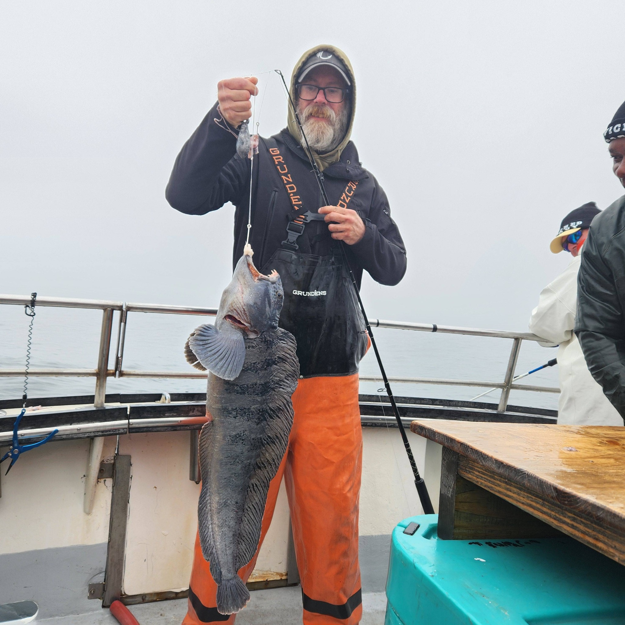 Large fish caught on fishing boat in Rye NH