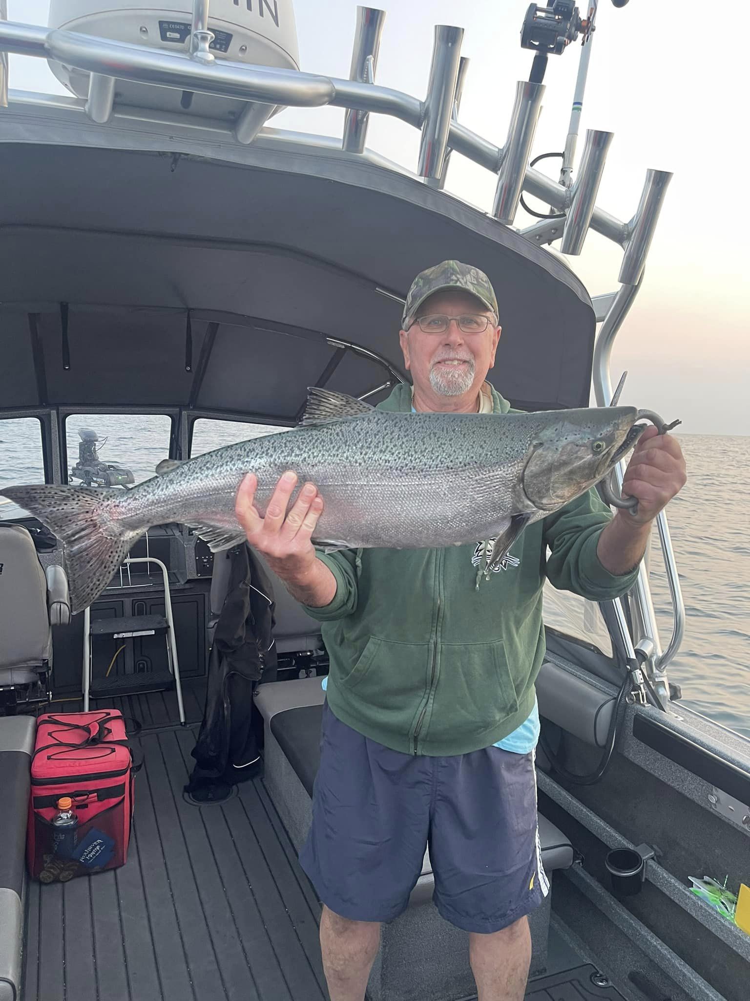 Chinook salmon caught while fishing in OH