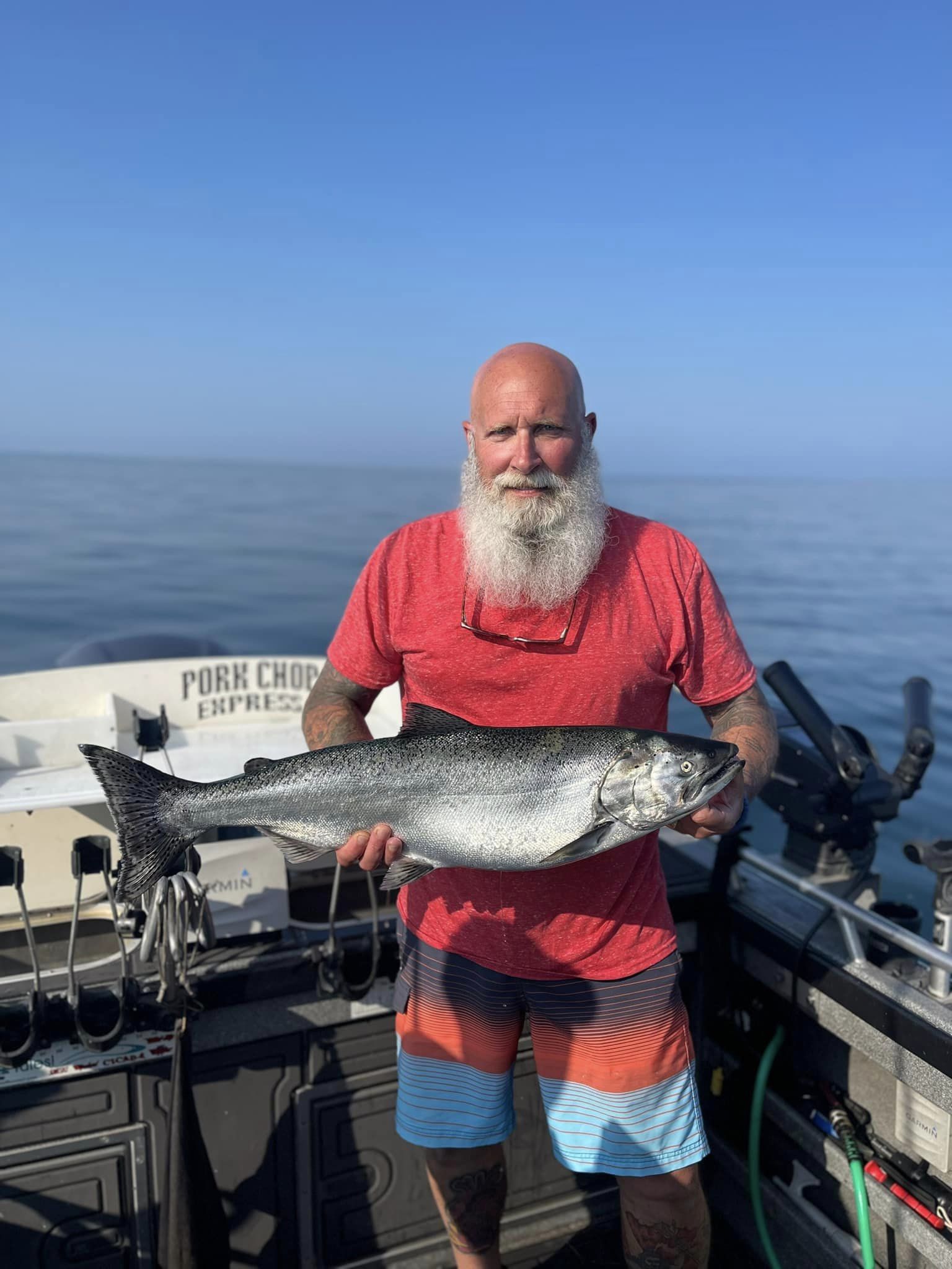 Chinook salmon fishing at Lakeside Marblehead