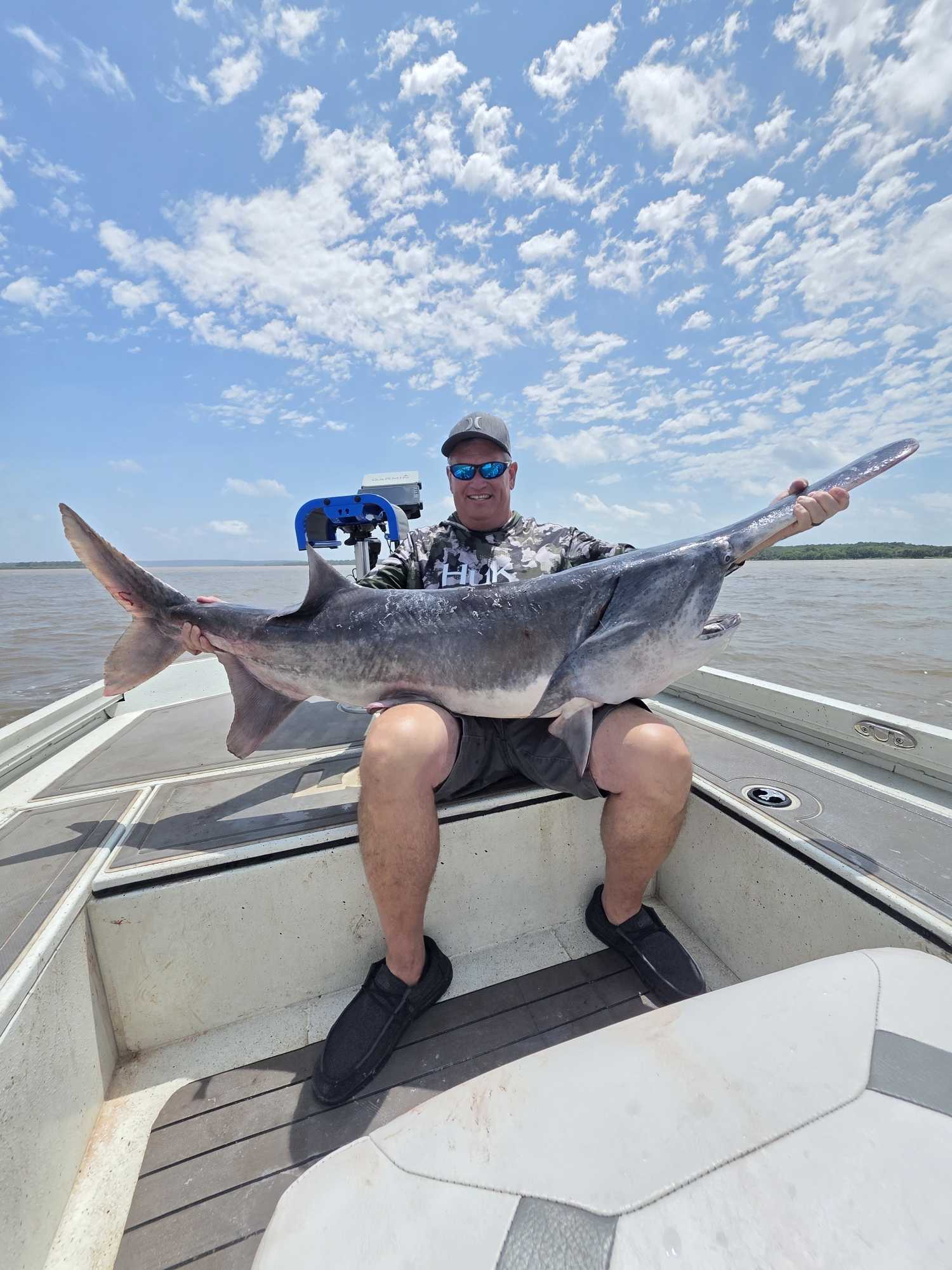 Large catfish caught during fishing tour in Glencoe OK
