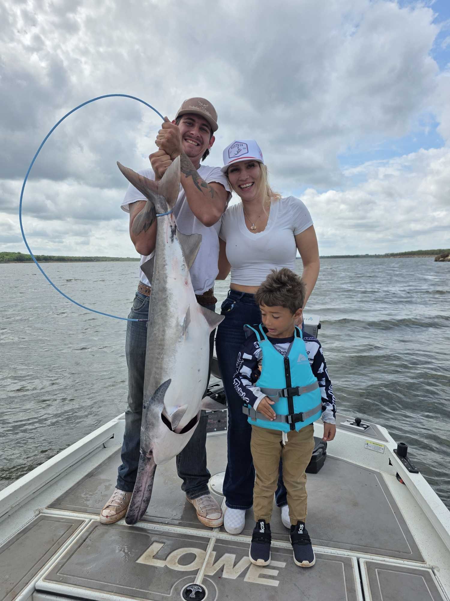 Large fish caught on fishing charter boat in Glencoe OK waters