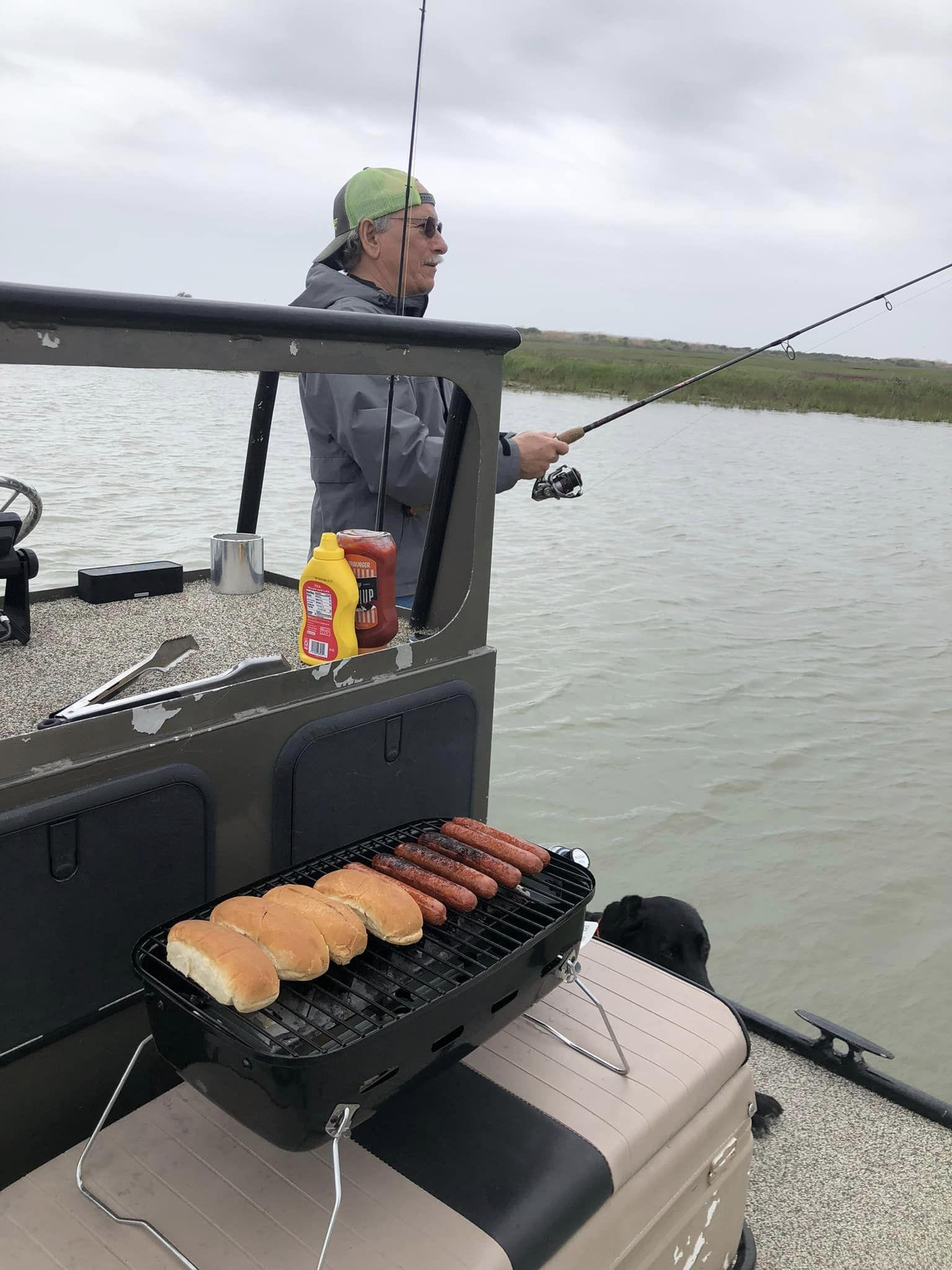 Angler fishing at Rockport