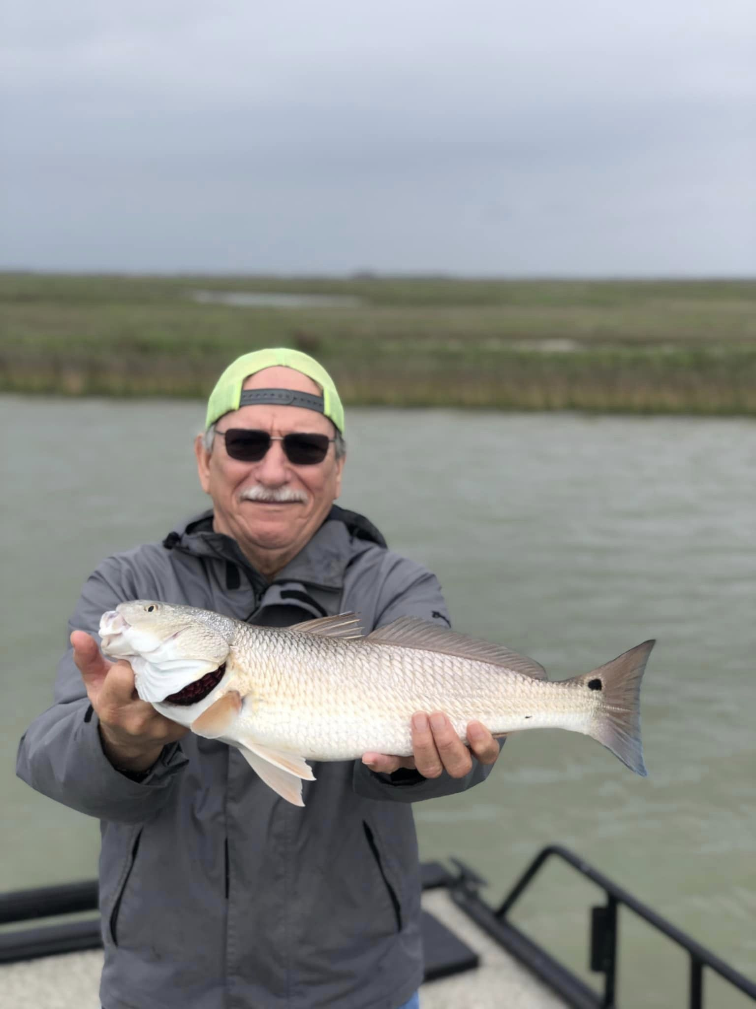 A Redfish caught while fishing in Rockport