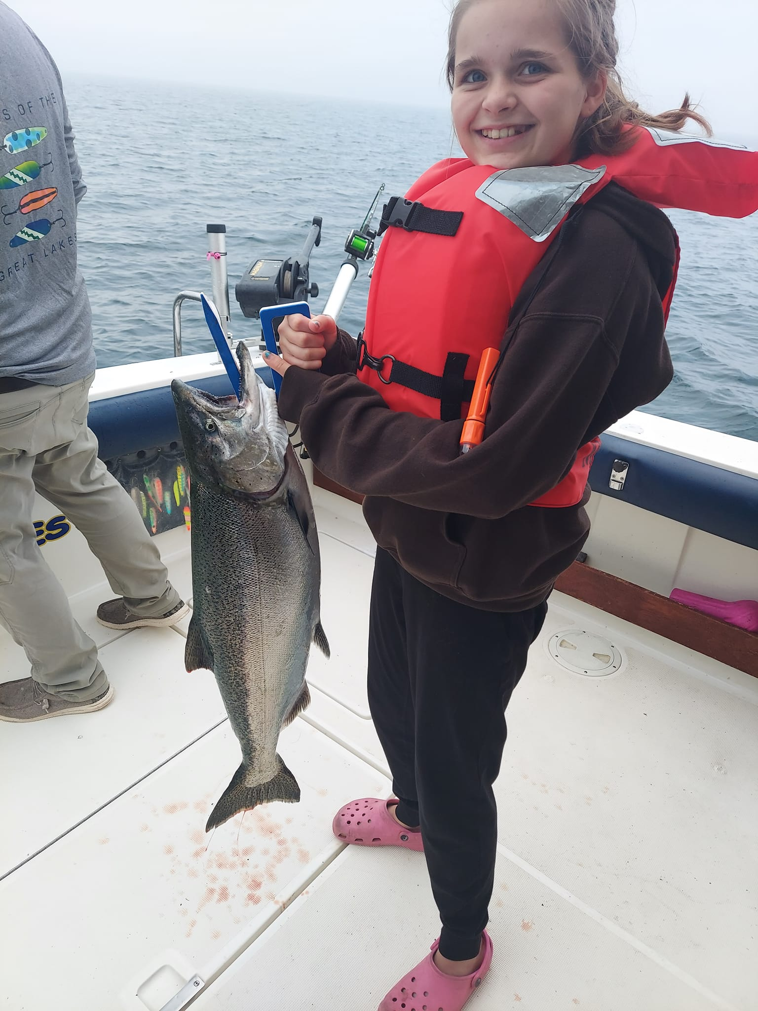 Chinook Salmon caught in Whitehall while fishing