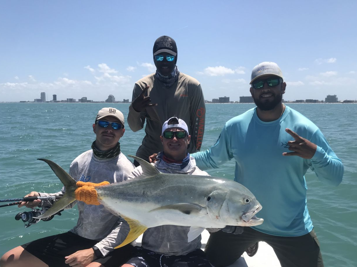 Crevalle Jack, a 36-inch fish caught while fishing in Port Isabel