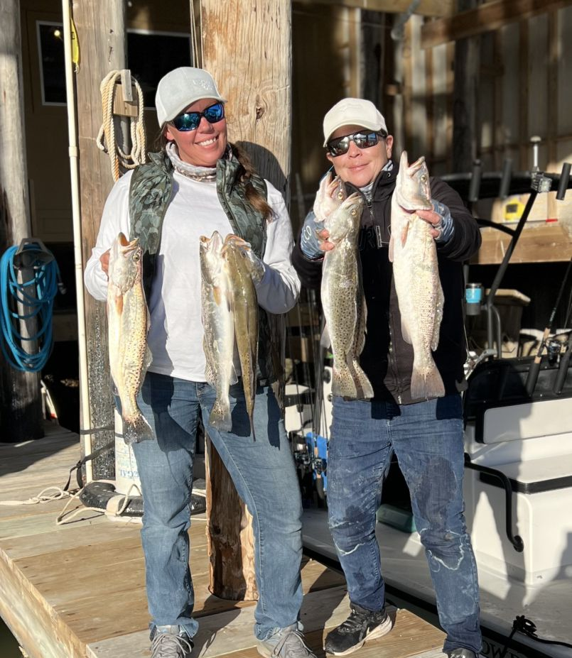 4 fish caught while fishing in TX