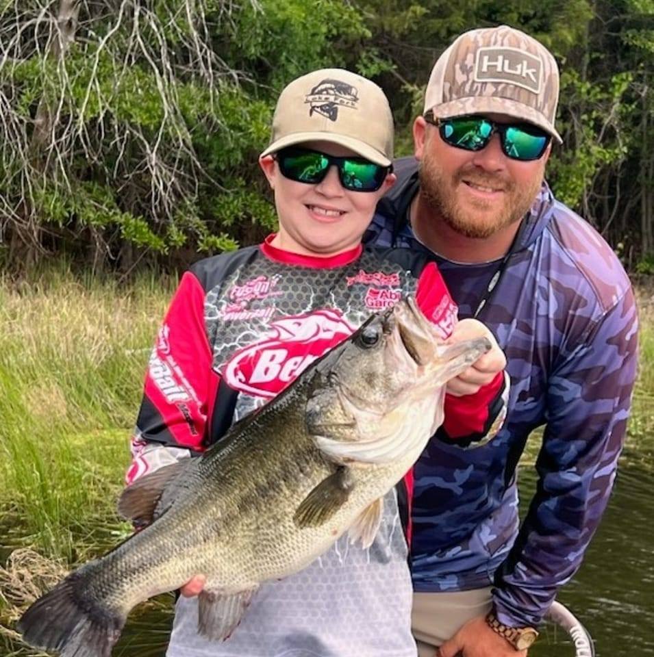 Largemouth bass caught on fishing trip in TX
