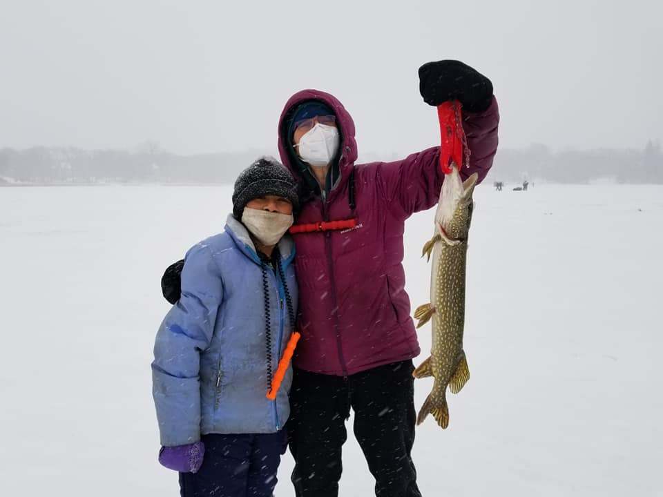 Impressive catch of a 23-inch Chain Pickerel in Minnesota