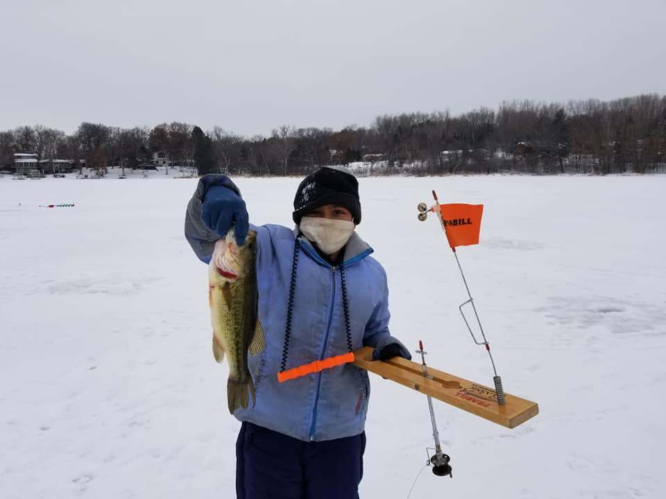 Largemouth bass caught in Maplewood