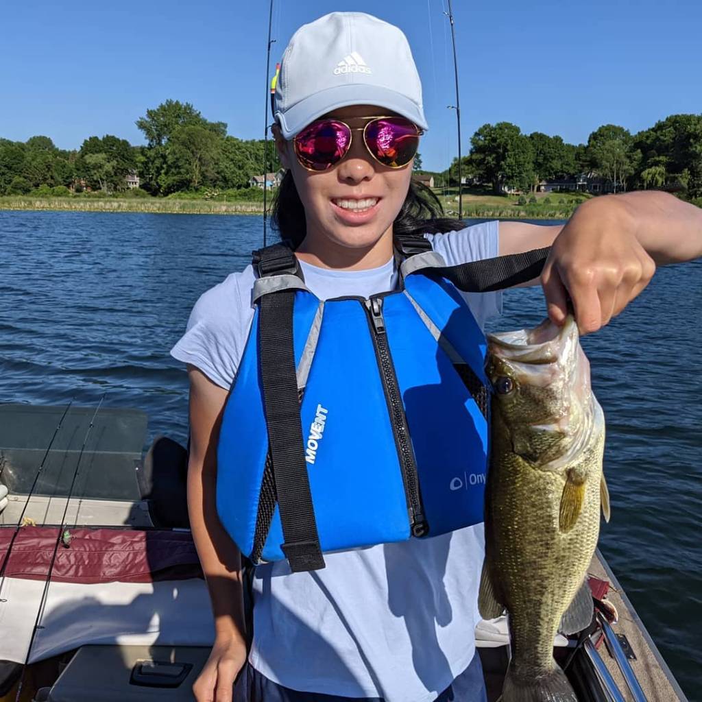 Largemouth bass caught in Minnesota