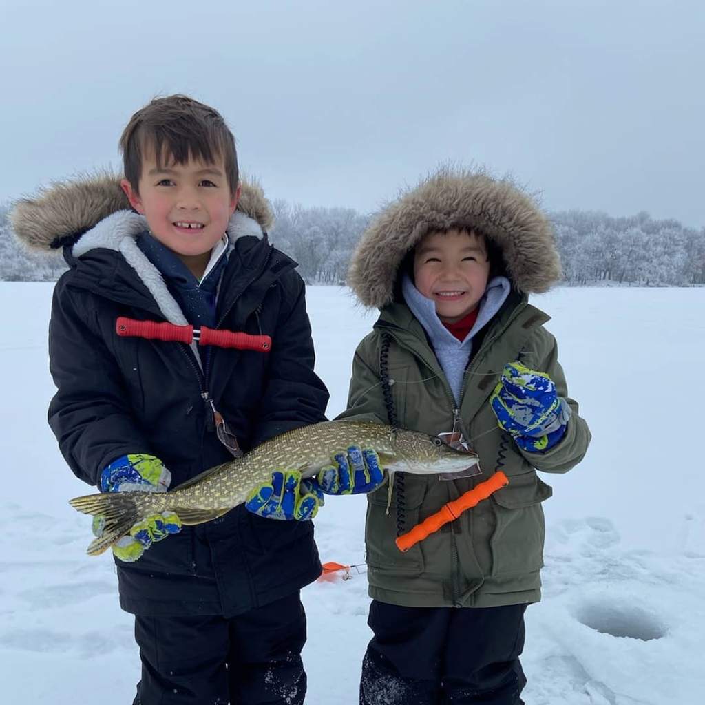 Catch of the day - a stunning Northern Pike measuring 19 inches