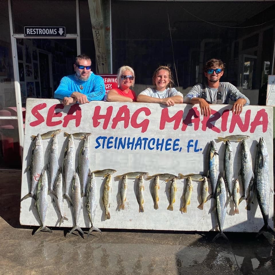13 wahoo fish, great barracuda, and bluefish caught in FL