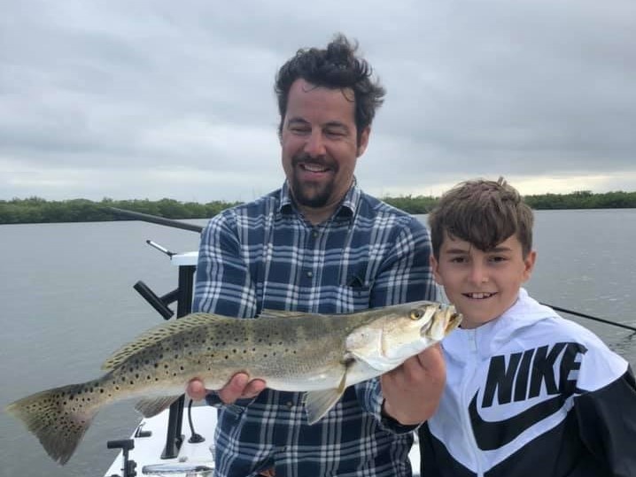 Spotted weakfish, 25 inches, caught in Melbourne