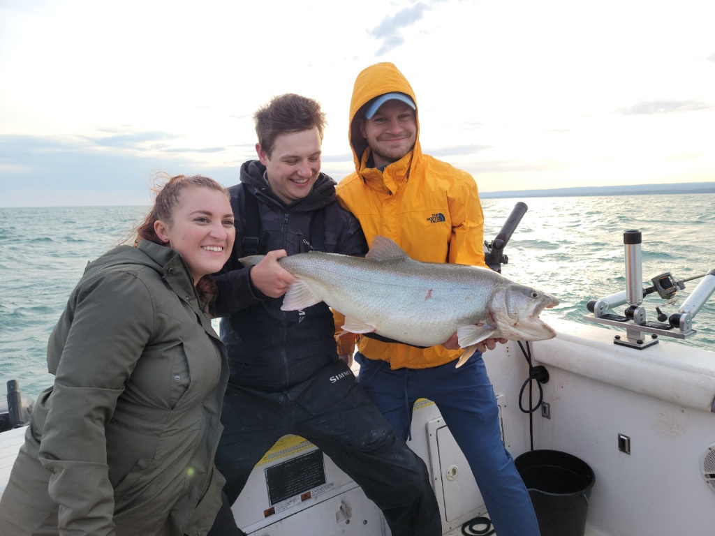 Three anglers fishing in Fairview