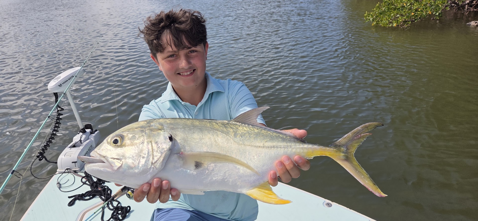 Crevalle jack caught while fishing in Naples FL waters