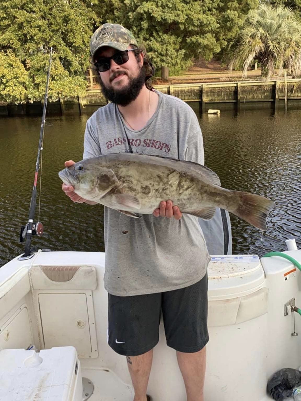A gag grouper fish caught in SC