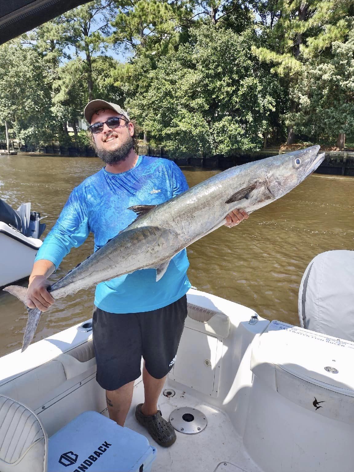Wahoo fish caught by angler in South Carolina