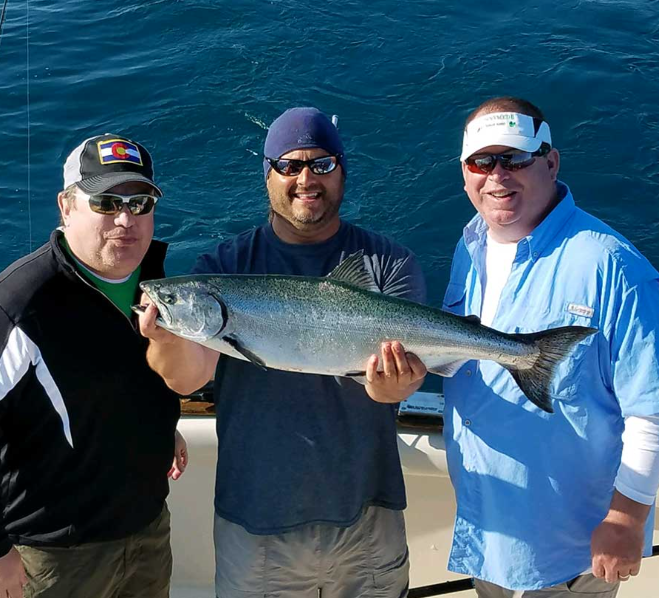 Chinook Salmon caught while fishing in MI