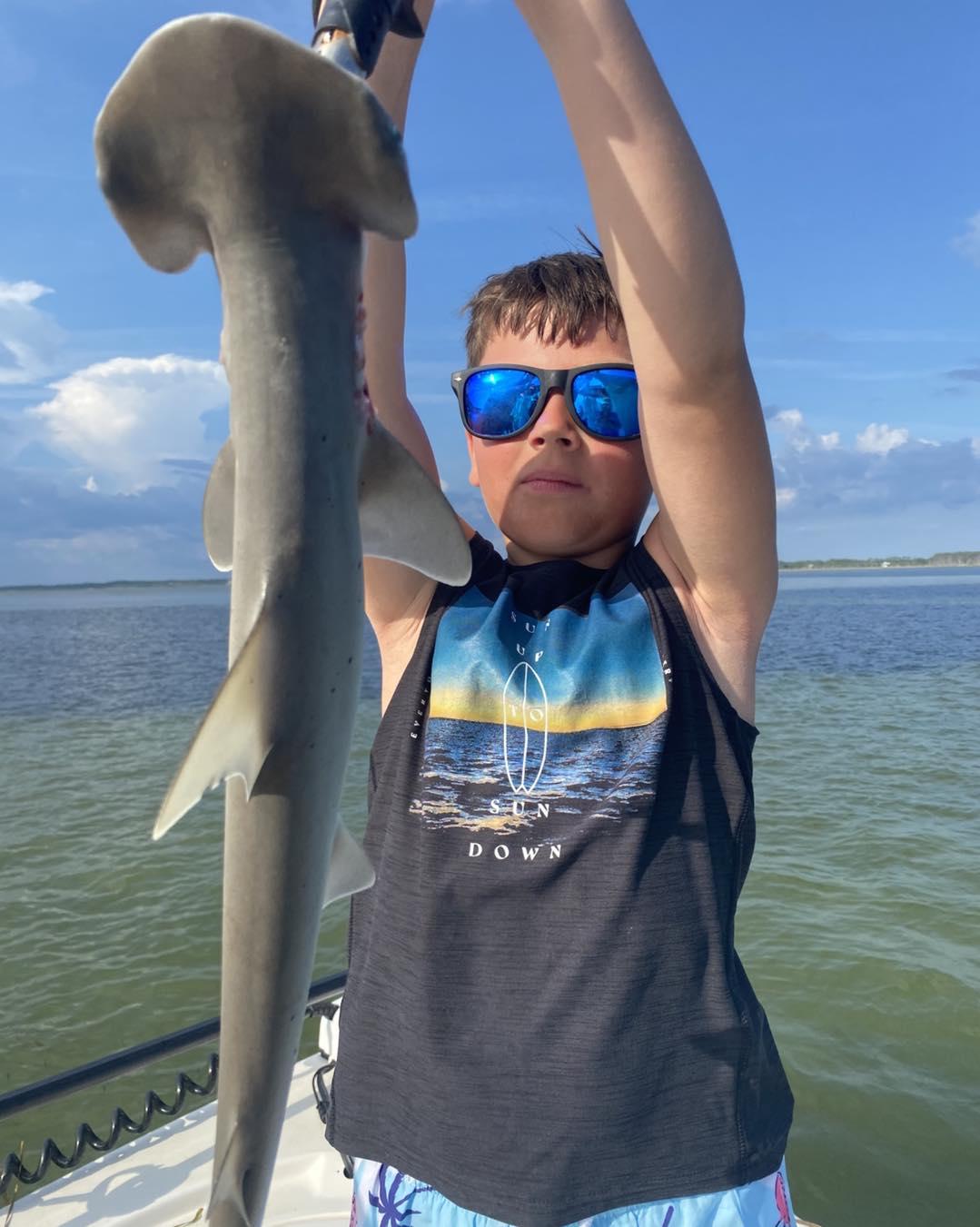 A person fishing in Port St. Joe