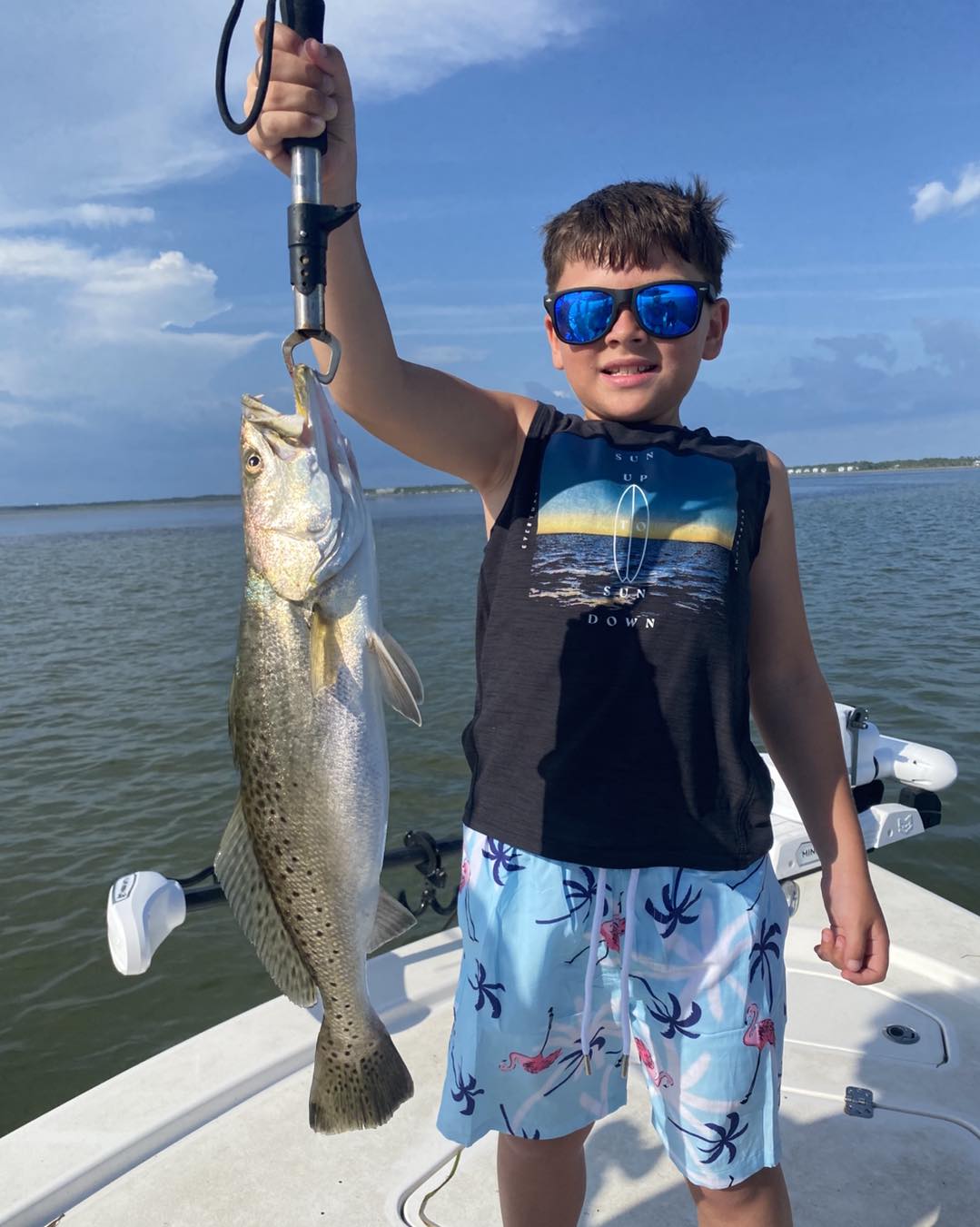 Spotted Weakfish caught during fishing trip in Port St. Joe