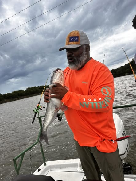 Fresh caught fish held on boat in Wagoner OK waters