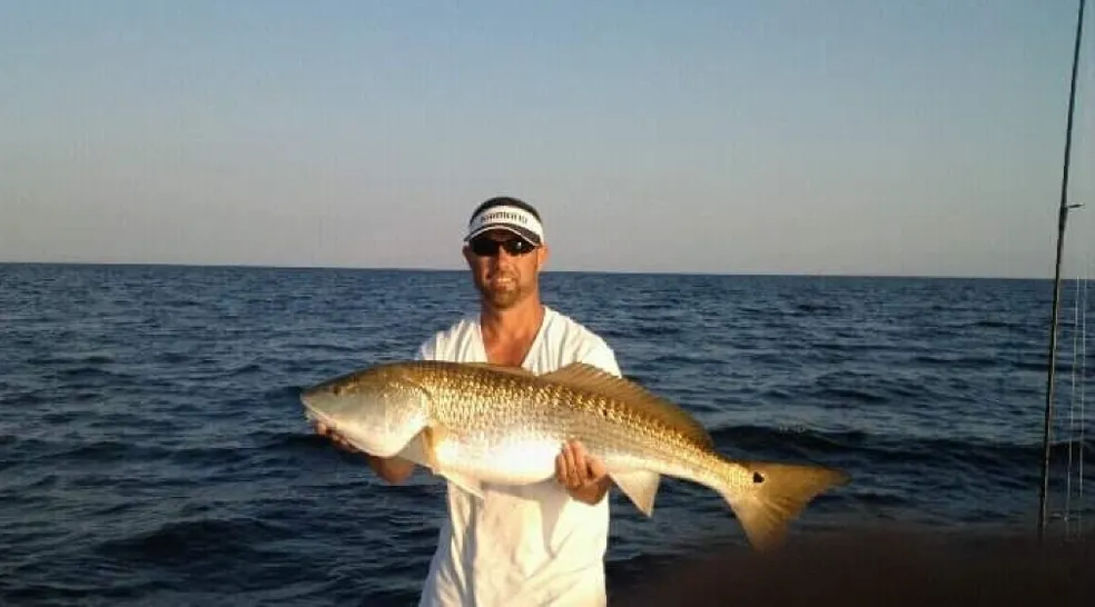 Redfish, 34 inches long, caught in Beaufort