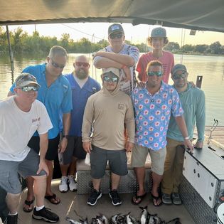 Group of 8 people fishing in Montgomery