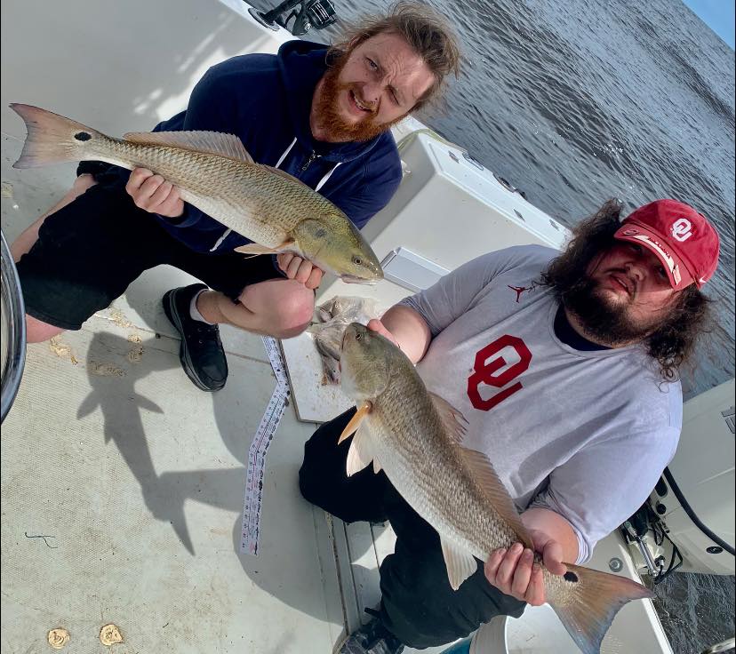 2 redfish caught fishing in Port Orange