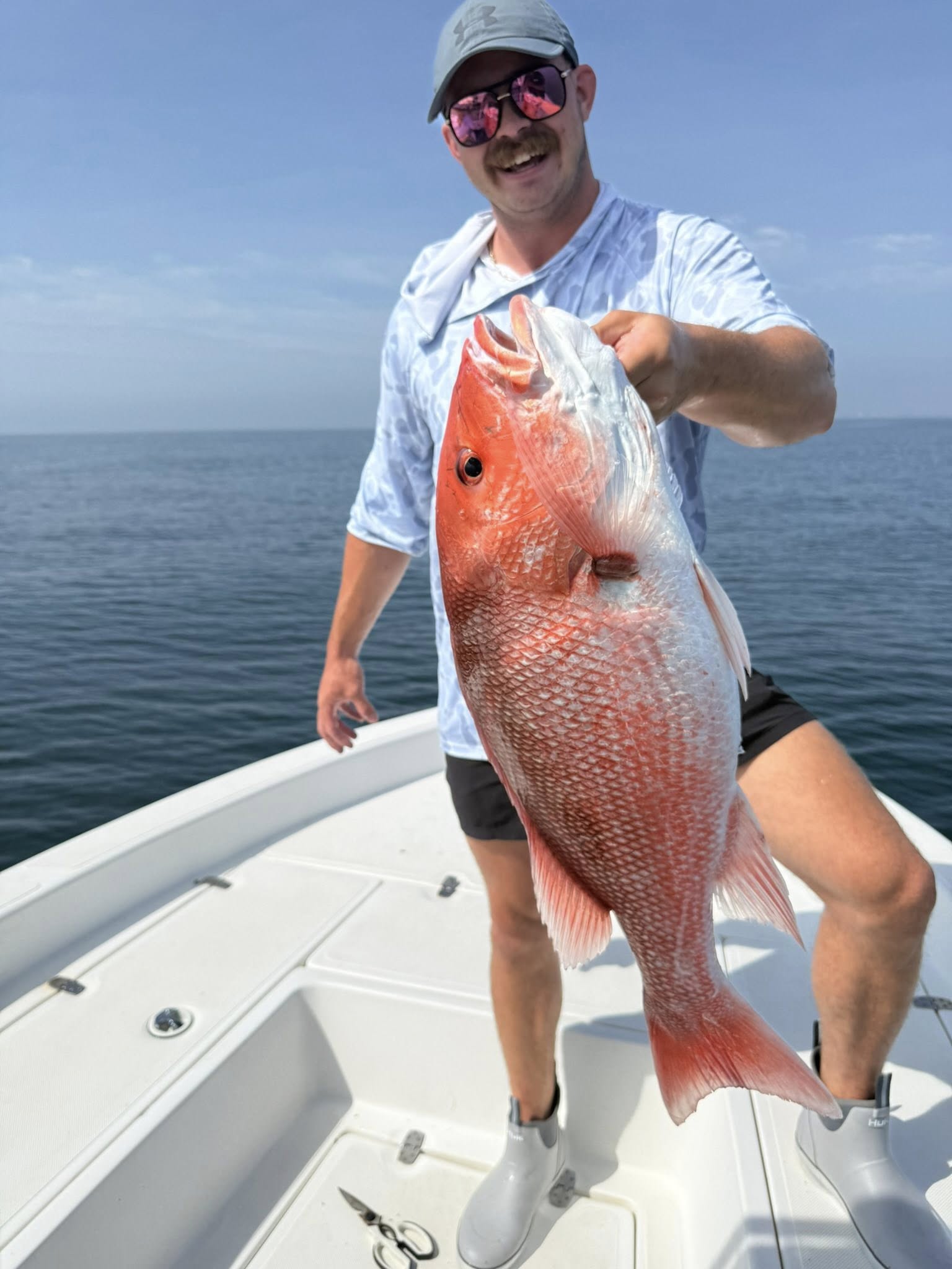 Red snapper caught while fishing in Jacksonville FL