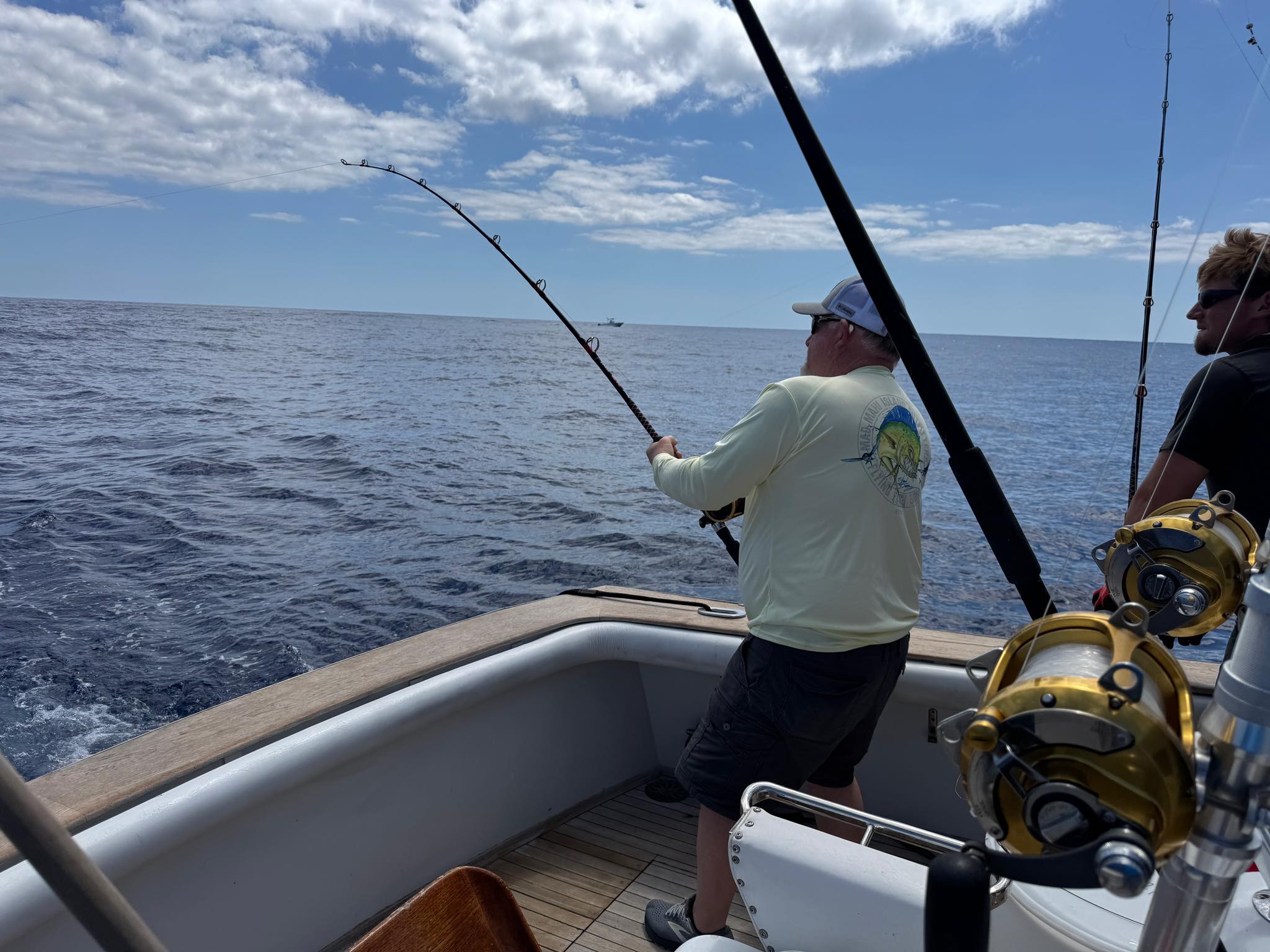 Lone angler fishing in Marathon, Florida