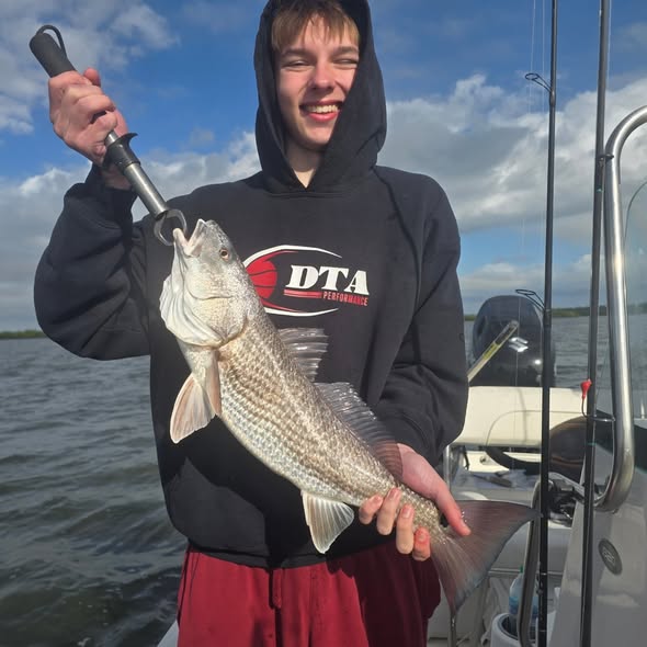 Redfish caught while fishing in New Smyrna Beach Florida