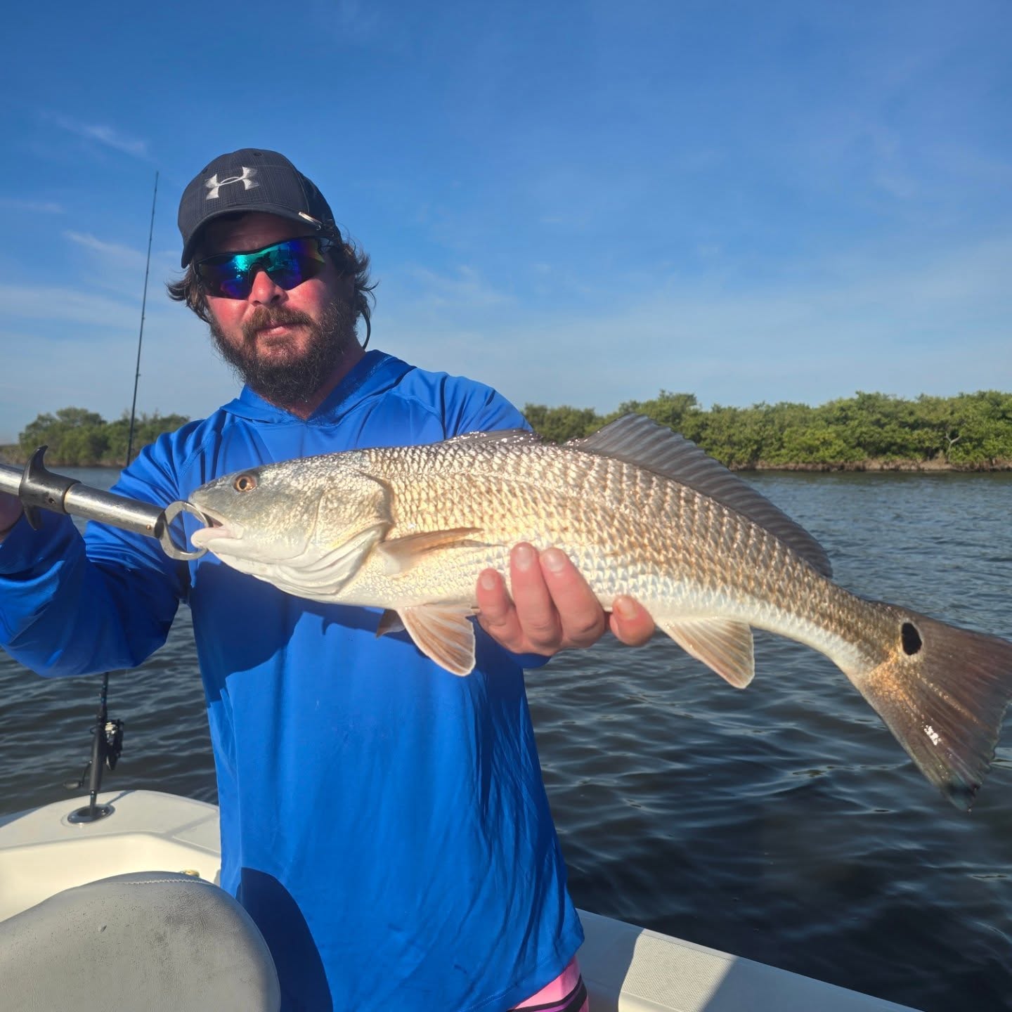 Redfish caught while fishing in New Smyrna Beach FL