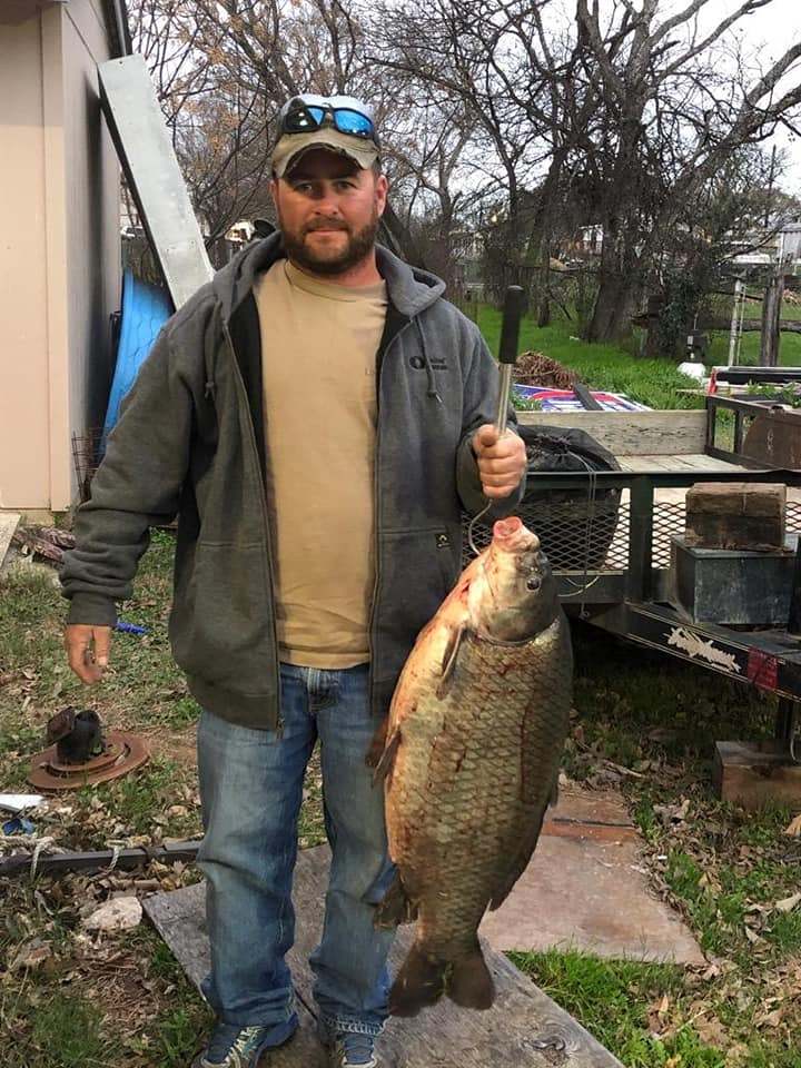 Grass carp fish caught in TX