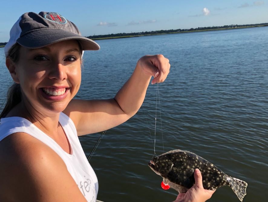 A person fishing in Beaufort