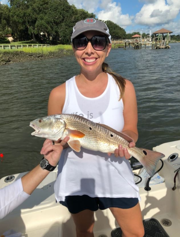 Redfish caught in Beaufort