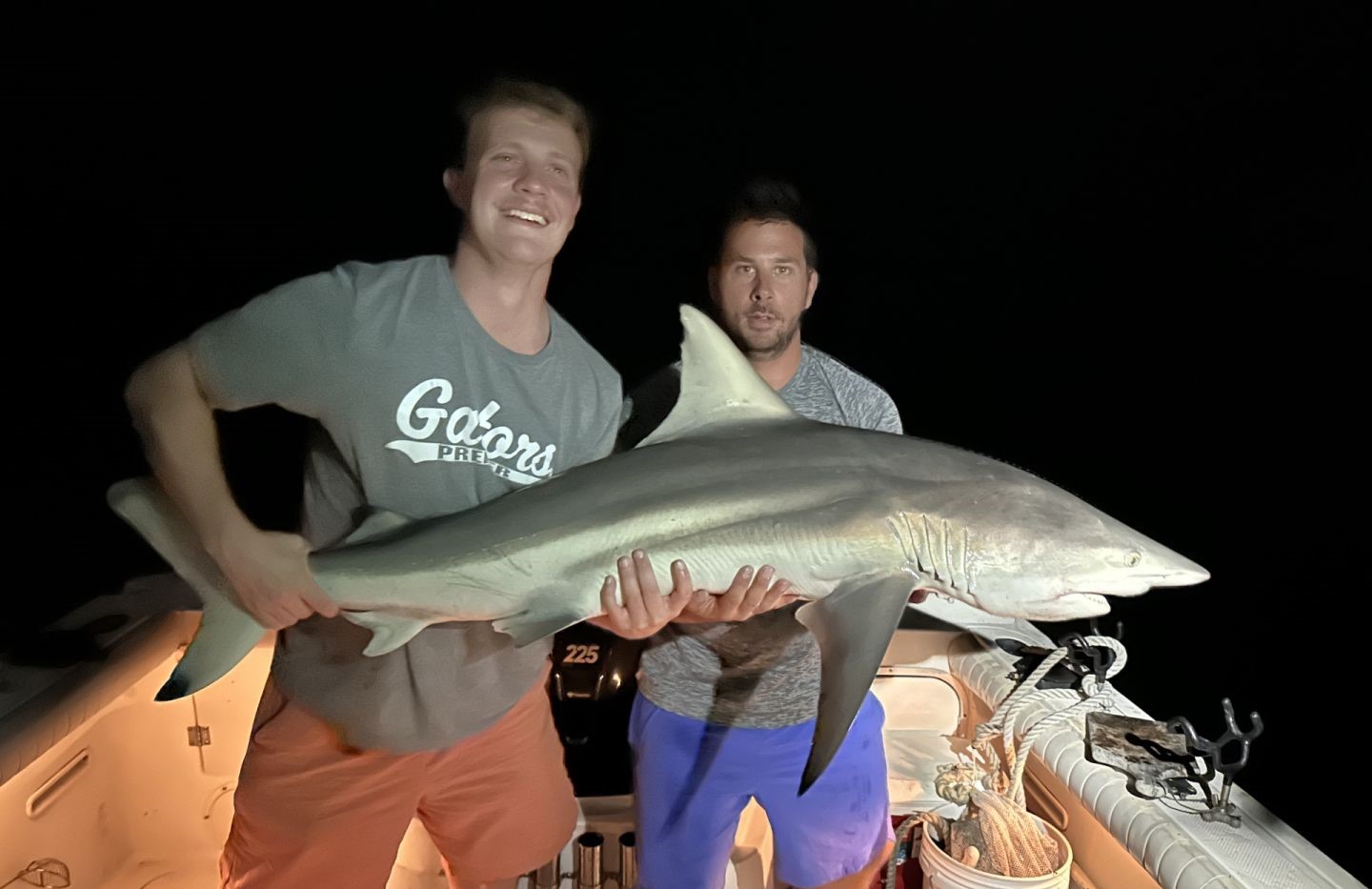 Blacktip Shark measuring 32 inches caught while fishing in Panama City Beach