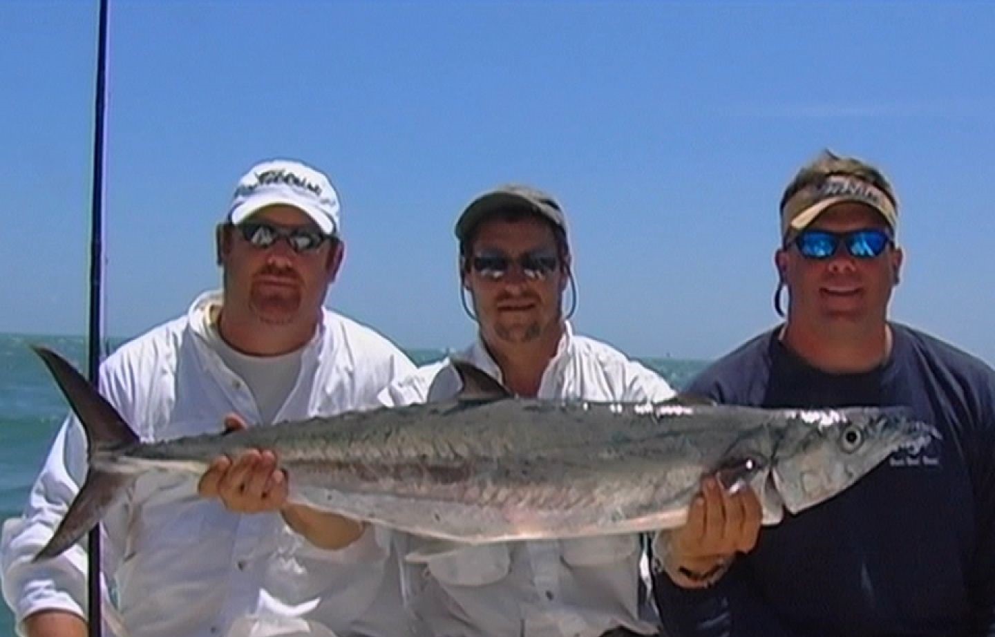 Impressive catch of a king mackerel fish in Panama City Beach