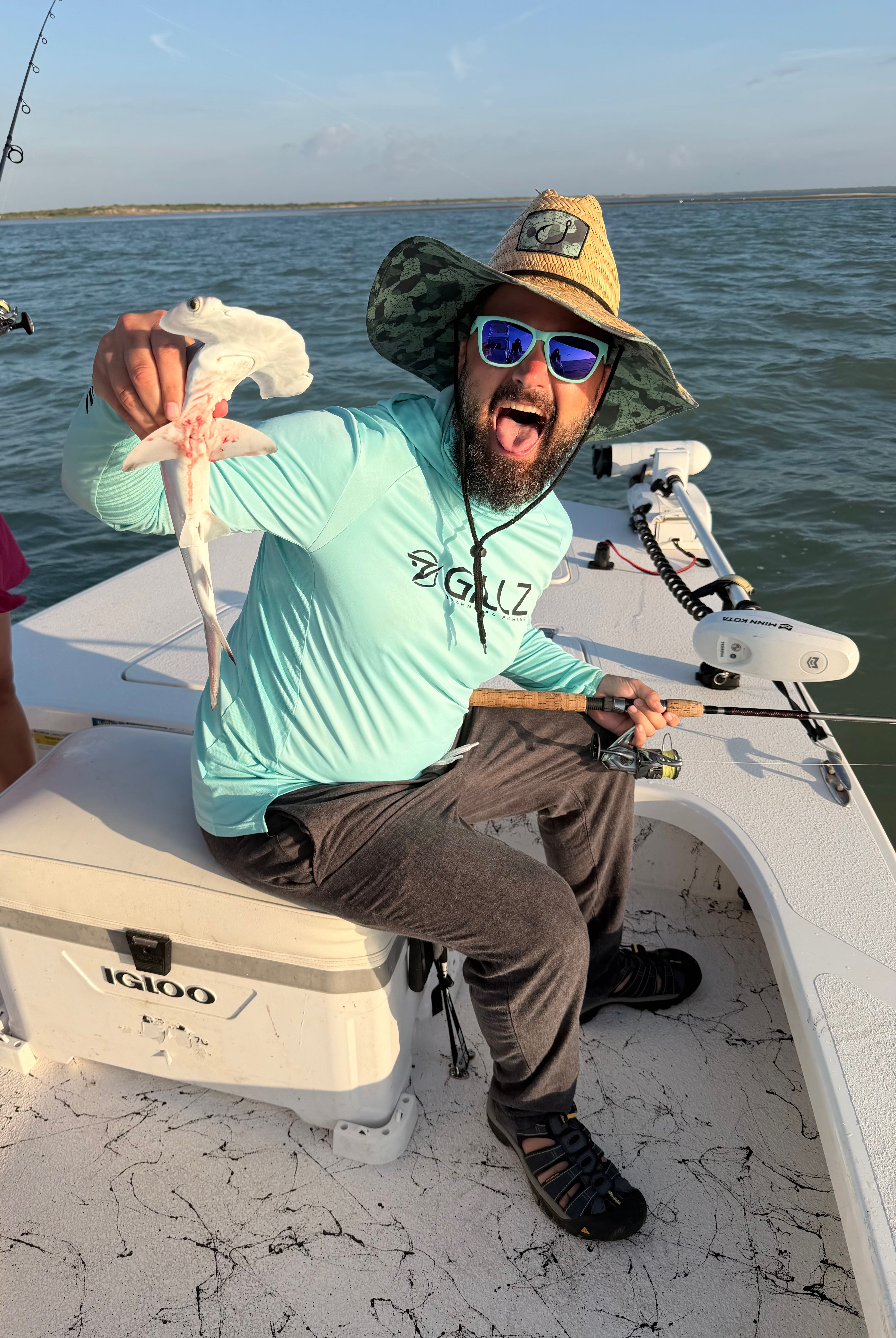 Bonnethead shark caught while fishing on South Padre Island TX