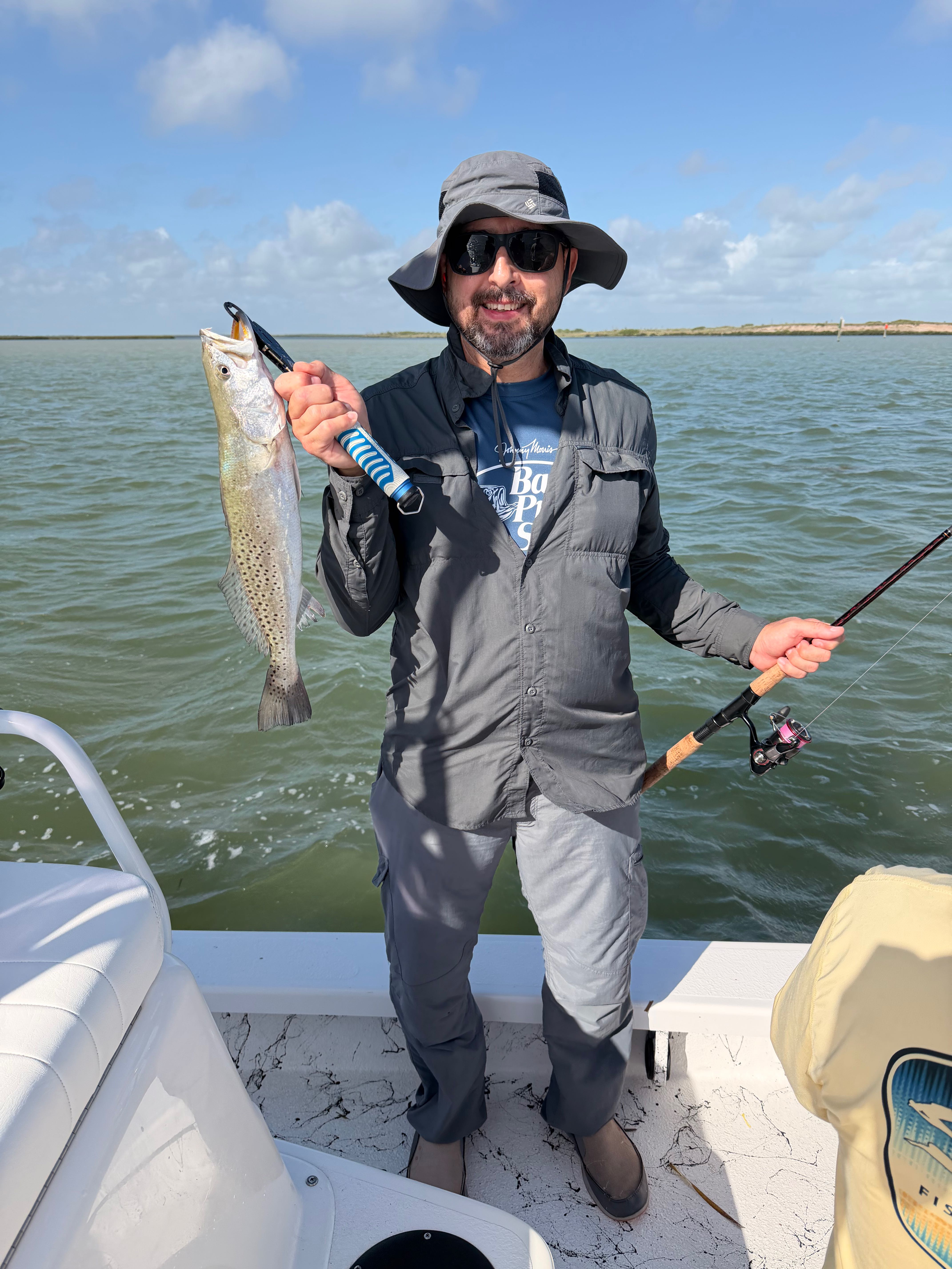 Speckled trout caught while fishing on South Padre Island TX