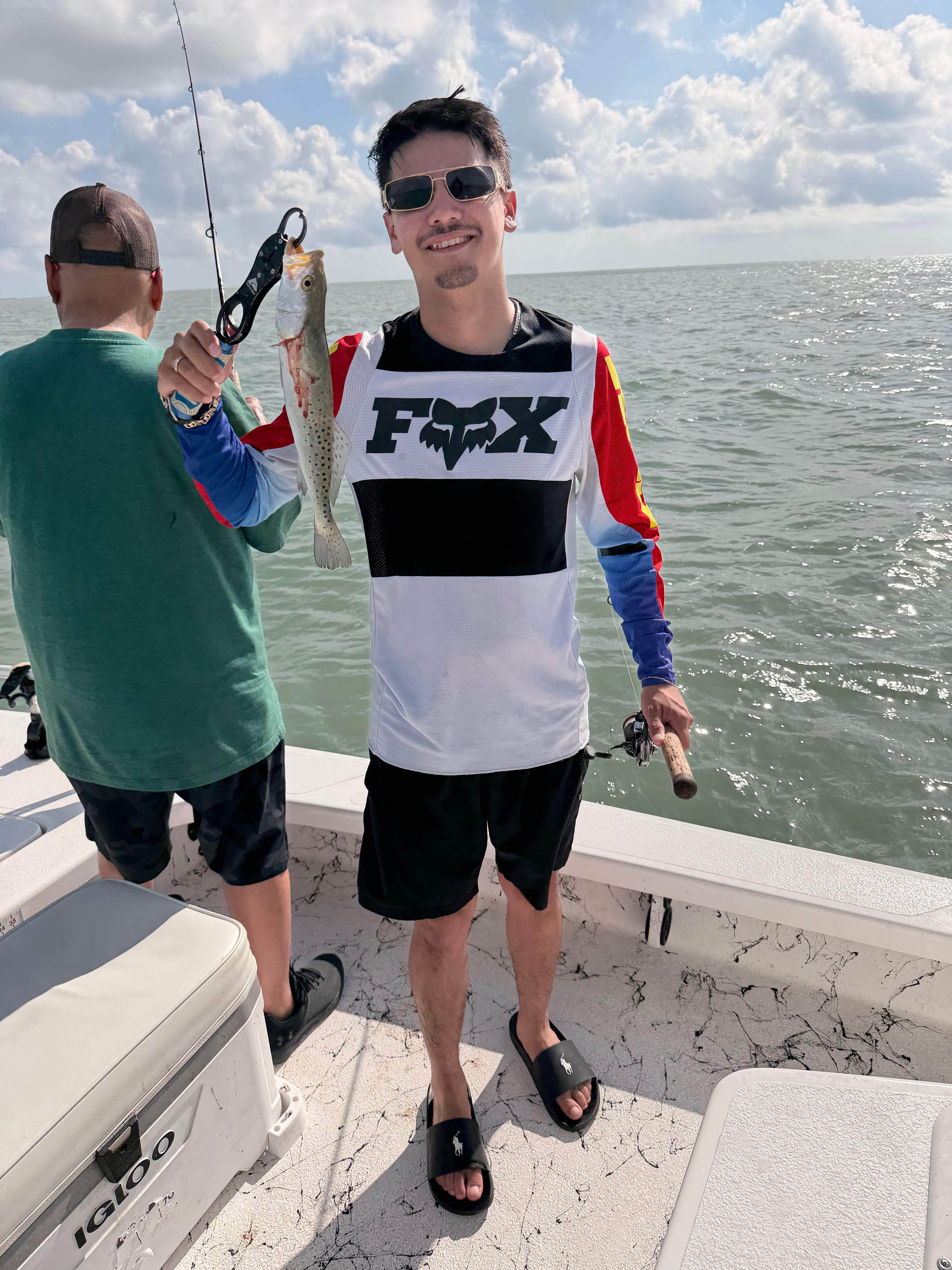 Speckled trout caught fishing at South Padre Island TX