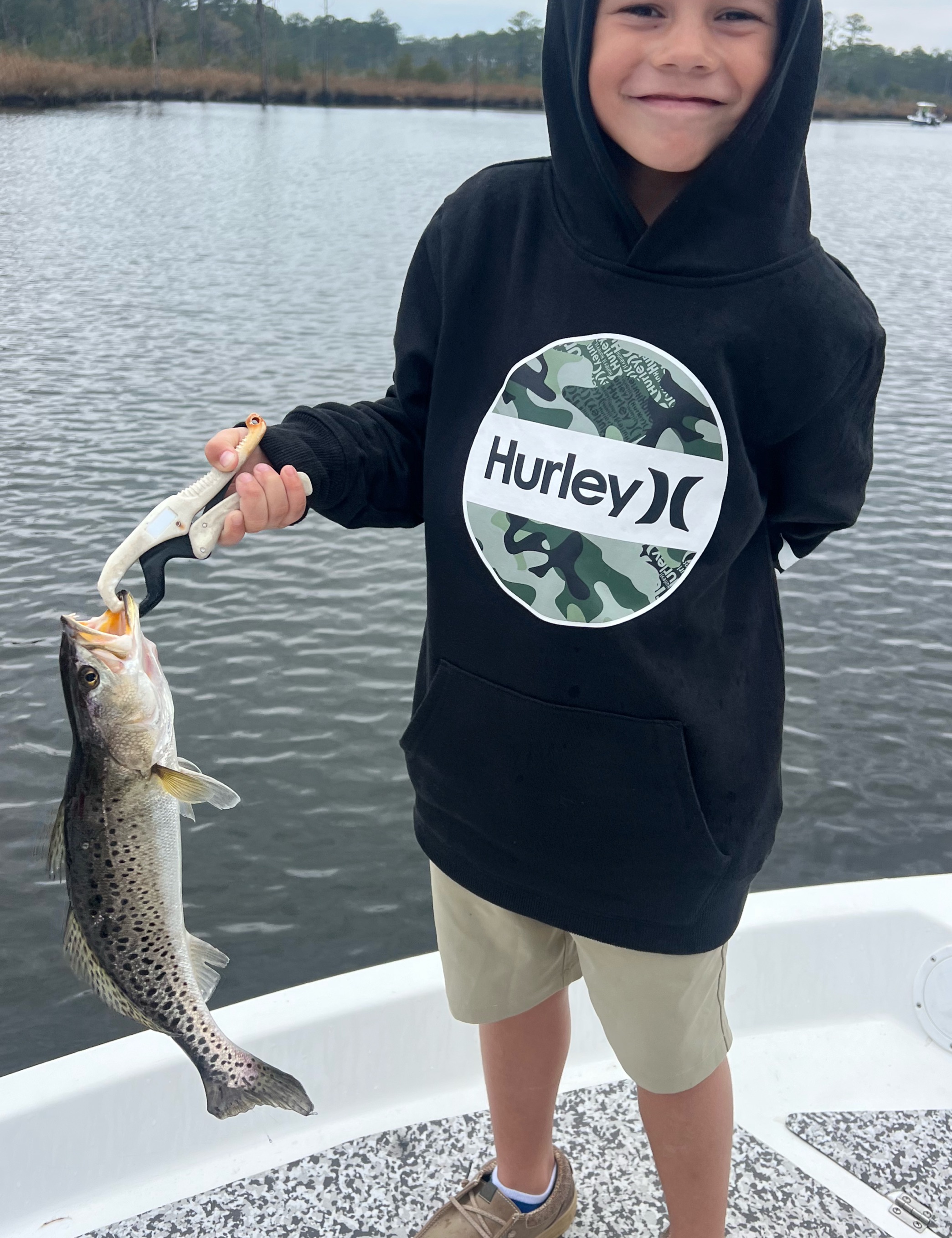 Spotted Weakfish caught fishing in NC